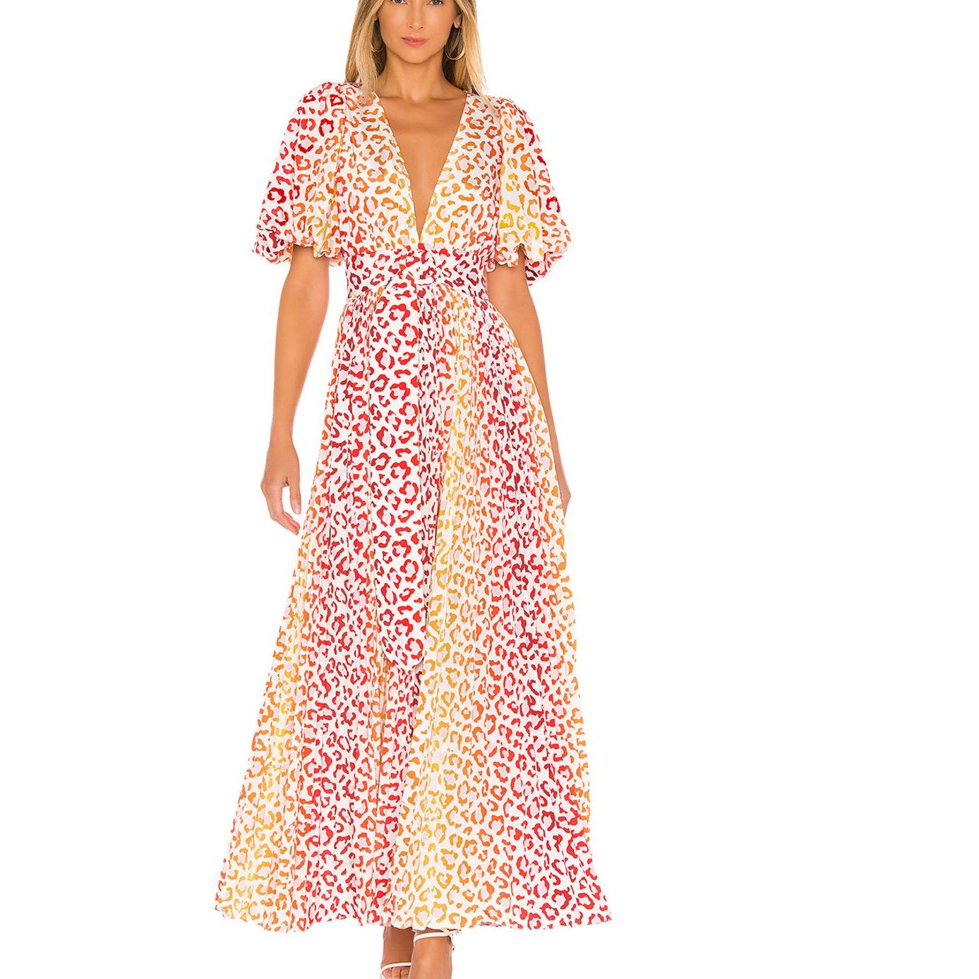Rococo Sand Avana Sequin Animal Print Maxi Dress